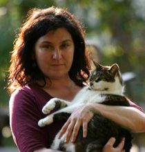 Tia Ma and her cat